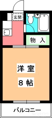 こうだ第3ハイツ 間取り