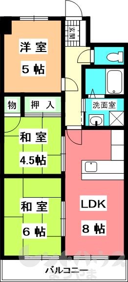 ロイヤルアネックス喜与町 間取り