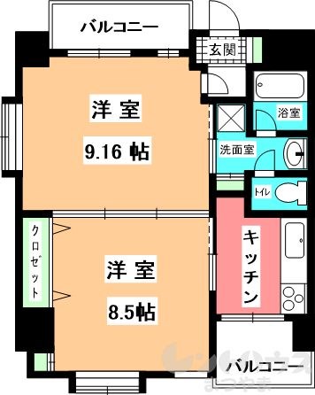 ウインドパレス歩行町 間取り