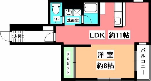パルフェ喜与町 間取り
