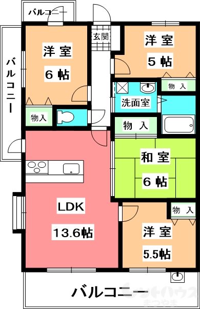 ダイアパレス道後公園Ⅱ 間取り