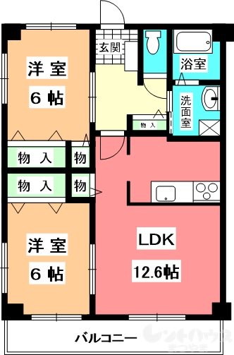 フォブール栗林 間取り