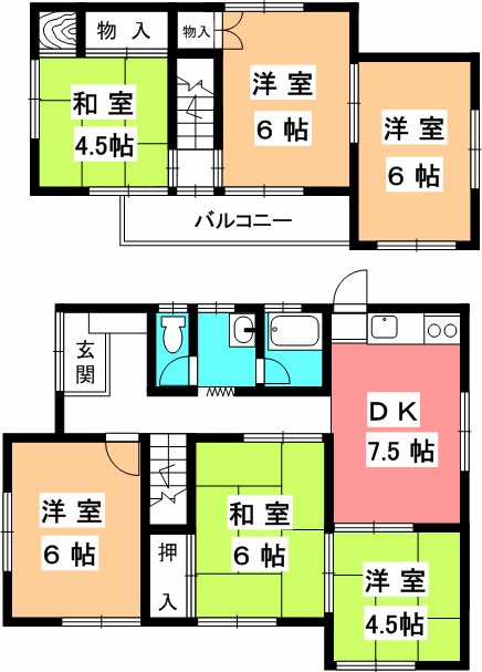 北斎院戸建て 間取り