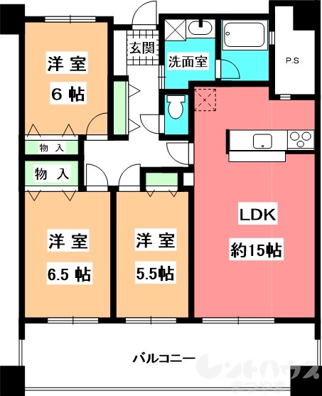 レベウェル三愛 間取り