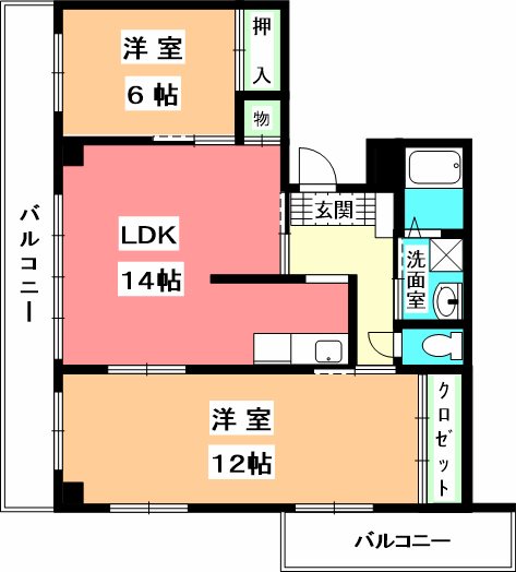 ランドマーク一番町 間取り