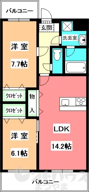 ライフ市坪 間取り