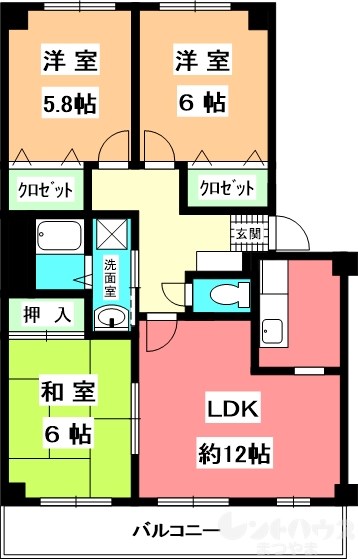 フォブールオークA棟 間取り