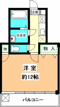 アクアコーポ喜与町 間取り