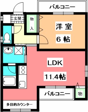 メゾンソフィアⅡ 間取り
