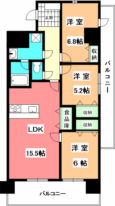 ブライムタワー古川 間取り