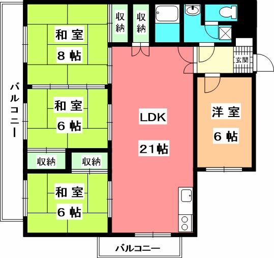 ロイヤル道後 間取り