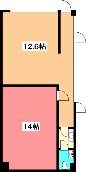 佐伯ビルディングス№14メイプルハウス 間取り