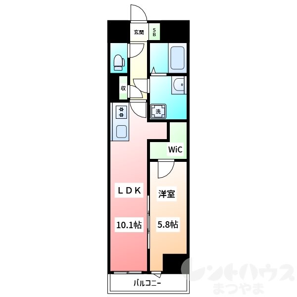 ルミナス勝山東 間取り